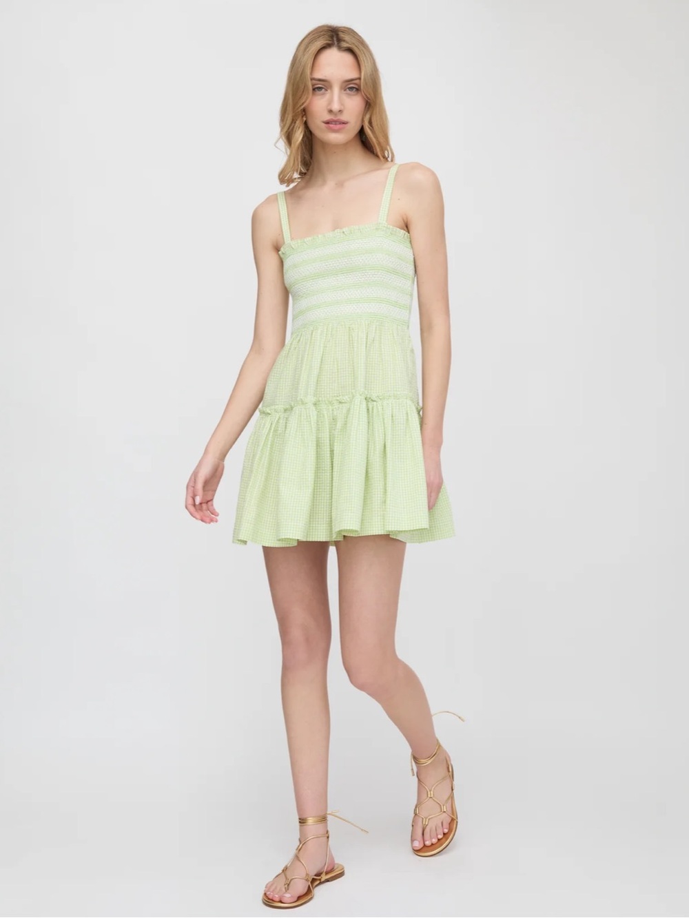 NWT Hill House Serafina Smocked Tiered Mini Dress